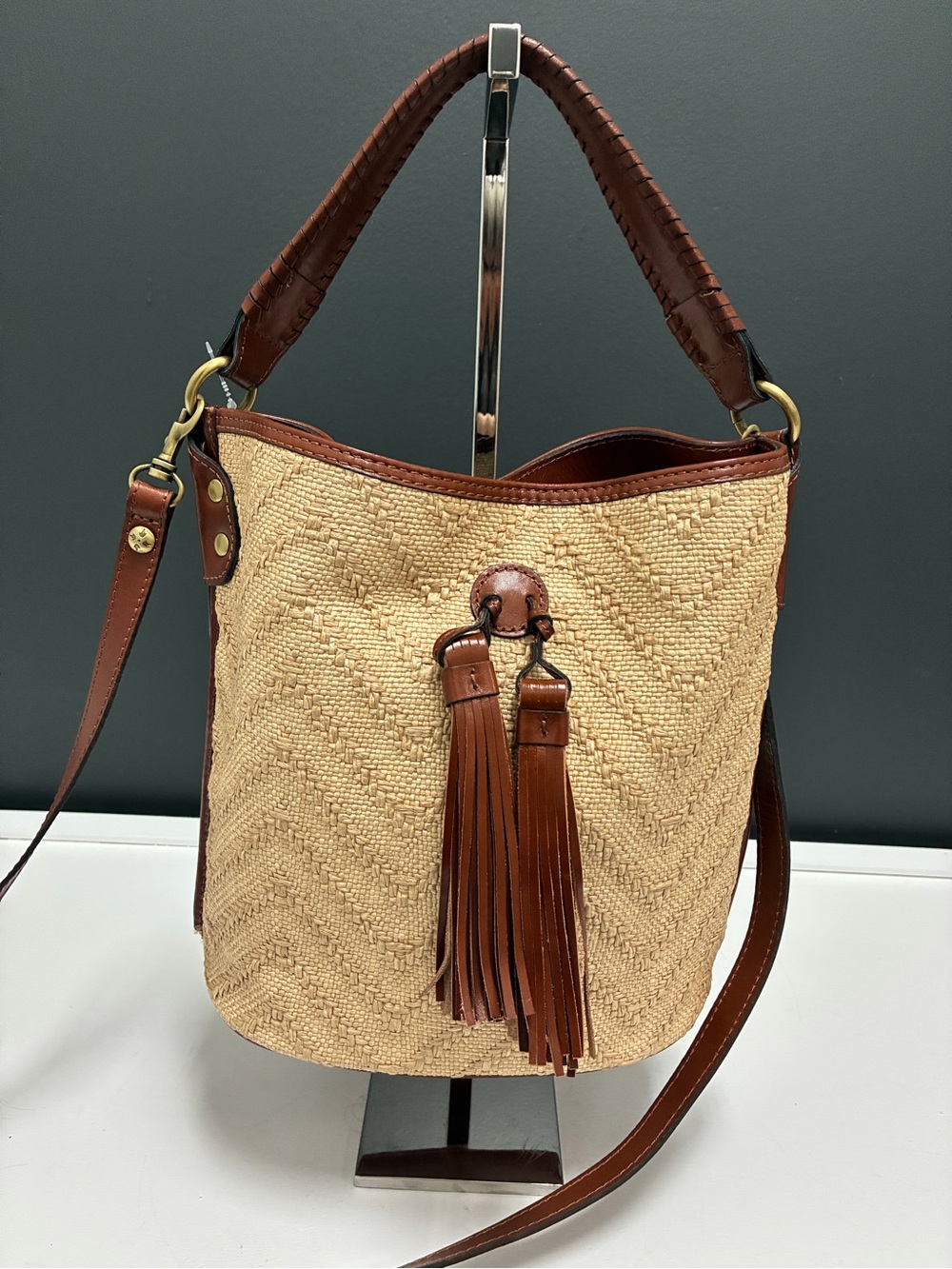 Patricia Nash Woven Tassel Hobo